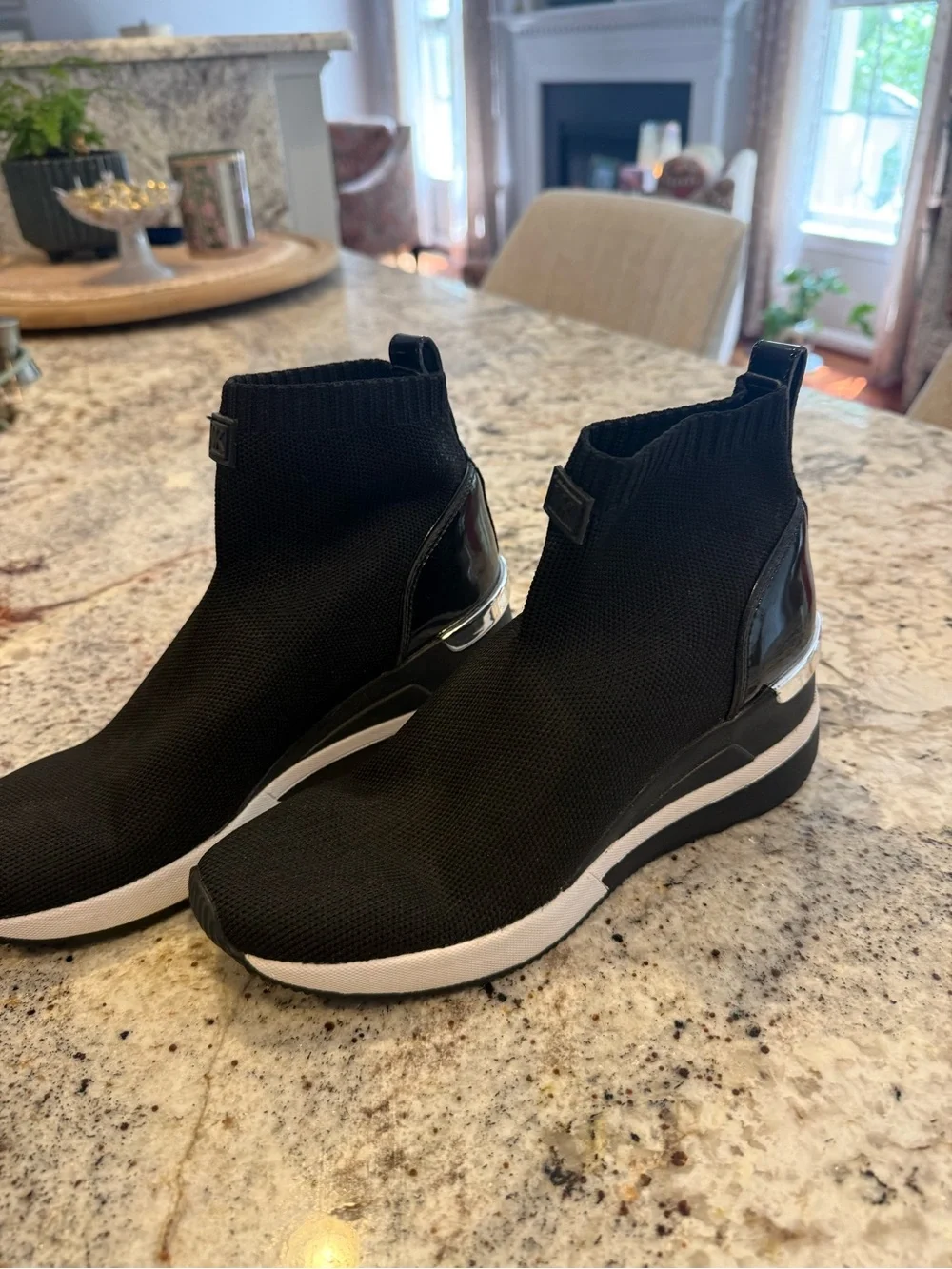 Michael Kors Skyler Stretch-Knit Sock Sneaker